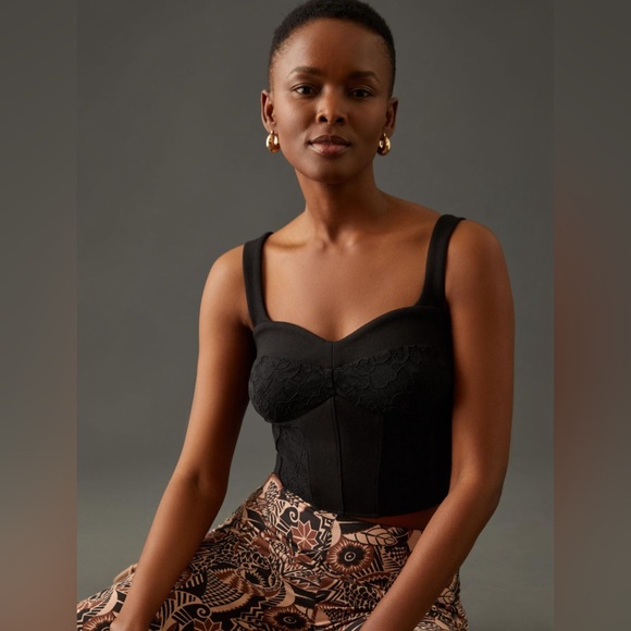 NWT Anthropologie Lace Corset Top - Picture 2 of 5